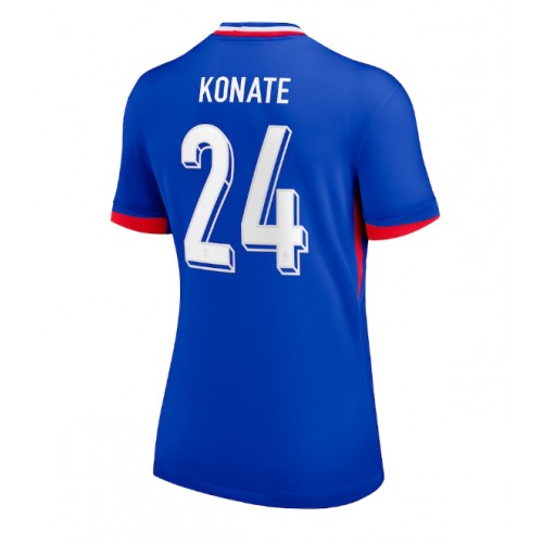 Maglia Calcio Francia Ibrahima Konate #24 Prima Divisa Donna Europei 2024 Manica Corta